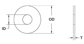 5602-39-20 SEASTROM FLAT ROUND WASHER Parts Distributor 5602-39-20 SEASTROM FLAT ROUND WASHER