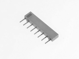 DALE M8340104K1000GC Thick Film Network Resistor 100Ohm 6-SIP Parts Distributor DALE M8340104K1000GC Thick Film Network Resistor 100Ohm 6-SIP
