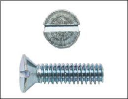 60033-0375 Stainless Steel Screw Slotted Flat Head 6-32 x 0.375"