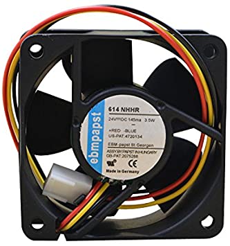 614 ebm-papst DC Fans DC Tubeaxial Fan, 60mm, 24VDC, 23.5CFM Parts Distributor 60mm