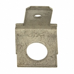 61407-3 TE Connectivity FASTON .187 Series , 90° Mount Angle Stud Mount Tab Terminal, 4.75 x 0.51mm Tin Plated Parts Distributor 90° Mount Angle Stud Mount Tab Terminal