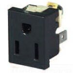 COOPER WIRING 67W-BU RECEPTACLE 15A 125V 2P3W SNAPIN Parts Distributor COOPER WIRING 67W-BU - RECEPTACLE SNAPIN 15A125V2P3W TAB & SCREW PLASTIC CLIP WHITE RoHS