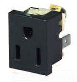 COOPER WIRING 67W-BU RECEPTACLE 15A 125V 2P3W SNAPIN Parts Distributor COOPER WIRING 67W-BU - RECEPTACLE SNAPIN 15A125V2P3W TAB & SCREW PLASTIC CLIP WHITE RoHS