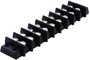 CINCH 7-140 Panel Mount Barrier Terminal Block, 7 Positions, 2 Row, 250 V, 15 A, 16 AWG Parts Distributor CINCH 7-140 Panel Mount Barrier Terminal Block