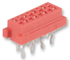 AMP 7-215079-4 Connector, Vertical, Micro-MaTch Series, 4 Contacts, Receptacle, 1.27 mm Parts Distributor Vertical
