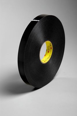 3M™ VHB™ Tape 4929 Black Small Pack, 1/2 in x 72 yd 25.0 mil, 4 per case Parts Distributor 1/2 in x 72 yd 25.0 mil