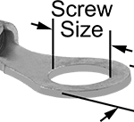 7113K97 Noninsulated Ring Terminal 22-18AWG