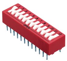 GRAYHILL 76RSB09 Switch DIP ON-OFF SPST 9 Recessed Parts Distributor GRAYHILL 76RSB09 Switch DIP ON-OFF SPST 9 Recessed
