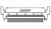 AMP 787596-1 SCSI Connector Parts Distributor AMP 787596-1 Connector SCSI