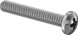 90272A113 Zinc-Plated Steel Pan Head Phillips Screw