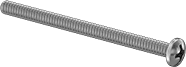 90272A159 Zinc-Plated Steel 2" Phillips Screw