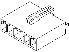 90331-1003 Molex Connector Power Supply Housing 6 Circuits, Natural Nylon Parts Distributor 90331-1003 Molex Connector Power Supply Housing 6 Circuits