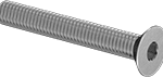92125A371 Steel M3x0.5mm Hex Screw
