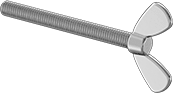 92625A110 Steel Wing-Head Thumb Screw Parts Distributor 92625A110 Steel Wing-Head Thumb Screw