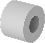 94639A200 Off-White Nylon Unthreaded Spacer Parts Distributor 94639A200 Off-White Nylon Unthreaded Spacer