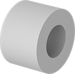 94639A453 Off-White Nylon Unthreaded Spacer Parts Distributor 94639A453 Off-White Nylon Unthreaded Spacer - Image 2