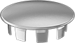 9563K61 Push-in Metal Plug Nickel-Plated, Fits 11/16″ ID, 7/8″ Head Diameter Parts Distributor Fits 11/16" ID