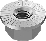 97400A135 Steel Serrated Flange M3 Locknut Parts Distributor 97400A135 Steel Serrated Flange M3 Locknut