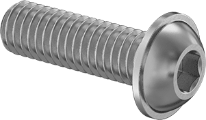 97654A676 Steel Flanged Button Head Screw, 10mm Long Parts Distributor 97654A676 Steel Flanged Button Head Screw, 10mm Long