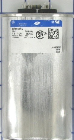 97F6945RC GE/Genteq Capacitor 24MFD 580VAC, Can Parts Distributor Can