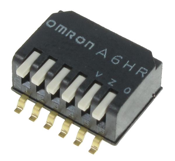 A6HR-6104 OMRON DIP Switch 6P 2.3mm Piano 0.025A 24V Parts Distributor A6HR-6104 OMRON DIP Switch 6P 2.3mm Piano 0.025A 24V