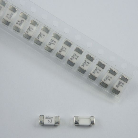 CCF1N5TTE KOA Fuse Chip 5A 125V SMD Solder Pad 2410 RoHS Parts Distributor CCF1N5TTE KOA Fuse Chip 5A 125V SMD Solder Pad 2410 RoHS