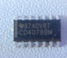 CD4078BM Texas Instruments NOR / OR Gate, 8 Input, 6.8 mA, 3V to 18V, SOIC-14 Parts Distributor CD4078BM Texas Instruments NOR / OR Gate