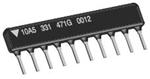 Vishay / Dale CSC10A03103G Isolated Thick Film Resistor Network 5 x 10k Ohms 2% SIP-10 Parts Distributor CSC10A03103G Vishay / Dale