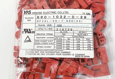 Hirose DF22L-2S-7.92C(28) Connector Housing 2 Position 7.92mm Parts Distributor Hirose DF22L-2S-7.92C(28) Connector Housing 2 Position 7.92mm