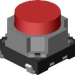 Diptronics LTL-613R-V-T/R Tact Switch 200GF 12V 50mA Parts Distributor Diptronics LTL-613R-V-T/R Tact Switch 200GF 12V 50mA