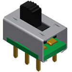 GF-126-0159 CW Industries Slide Switch 3A 125V DPDT Parts Distributor GF-126-0159 CW Industries Slide Switch 3A 125V DPDT
