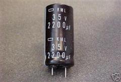 KML35V228M UCC CAPACITOR 2200MFD, 35V, RADIAL Parts Distributor KML35V228M United Chemi-Con