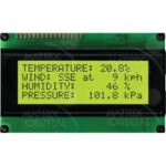 Matrix Orbital LK204-25 Intelligent LCD Display Parts Distributor Matrix Orbital LK204-25 Intelligent LCD Display