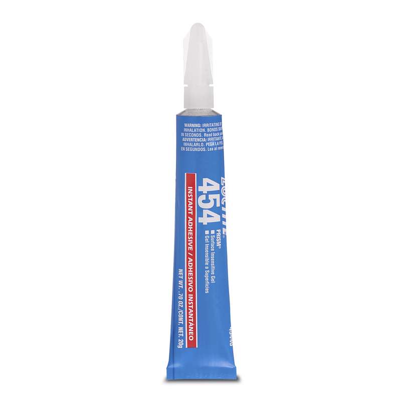 Loctite 454 Prism Instant Adhesive Gel, Clear, 20g Tube Parts Distributor Loctite 454 Prism Instant Adhesive Gel