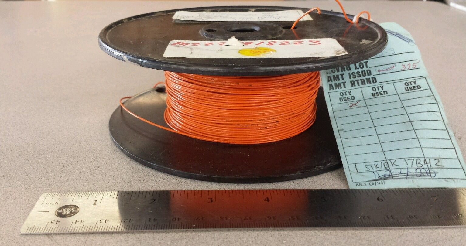M22759/18-22-3 Orange Cable Wire 22Awg 19 Strand / 34Awg 600V Parts Distributor M22759/18-22-3 Electronic Components