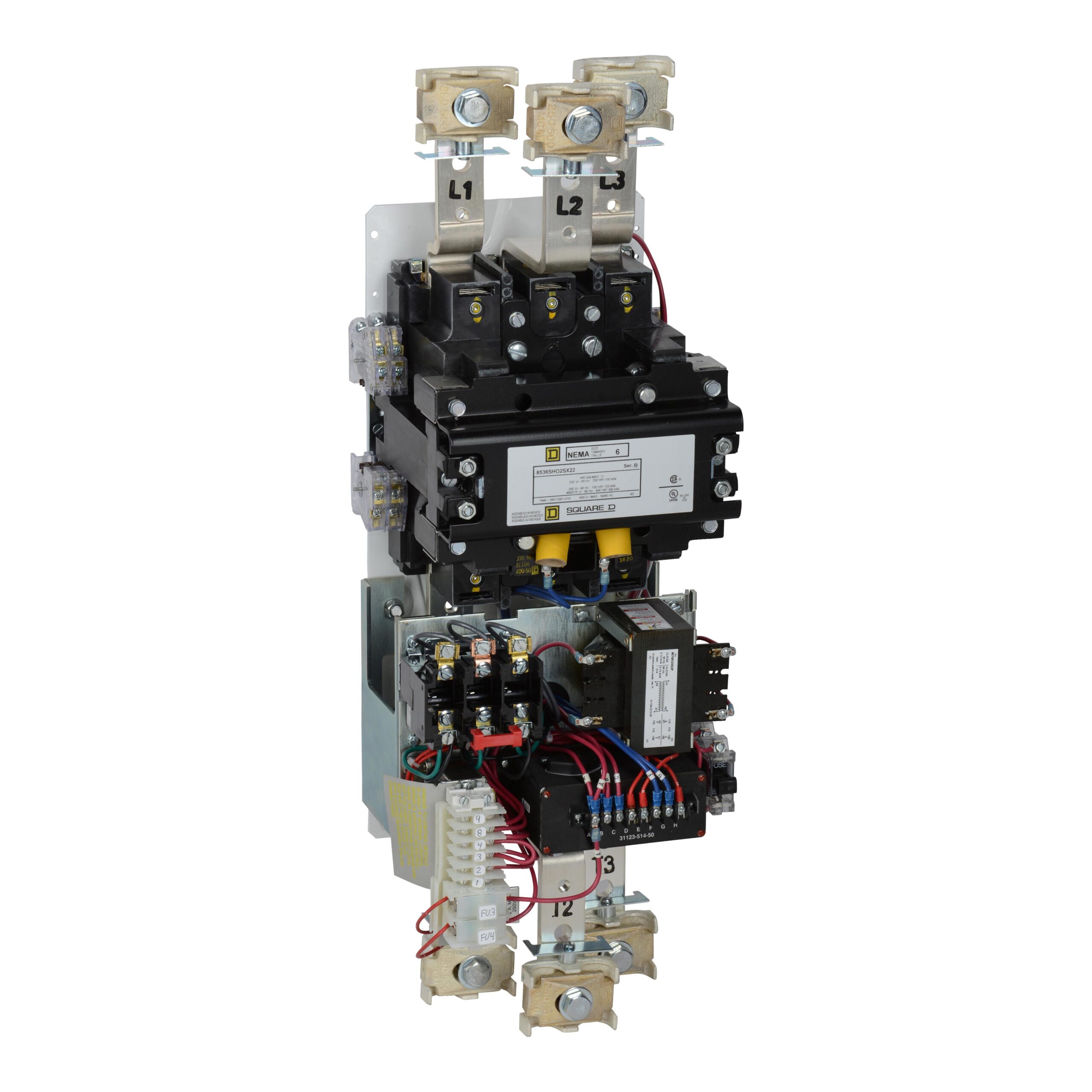 8536SHO2V02S Schneider SquareD Motor Starter 600V 540A 600V 3-Pole Parts Distributor 8536SHO2V02S Schneider Electric STARTER Circuit Breaker 600V 540A Not Included