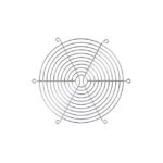 FGW-220A-1 Cooltron Nickel, Chrome Plated Fan Guard 220mm Dia, 222mm Dia Parts Distributor FGW-220A-1 Cooltron