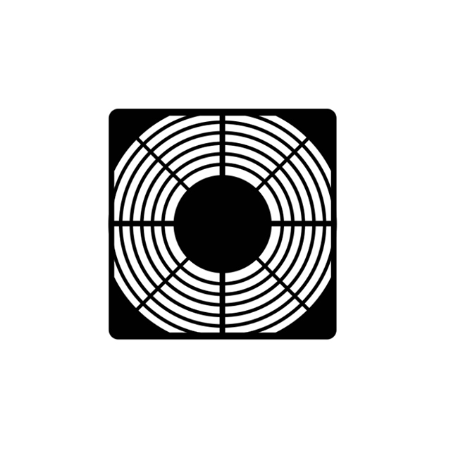 G127POG Orion Fans Acrylonitrile Butadiene Styrene (ABS) Fan Grill Guard – Flat 127mm Sq Parts Distributor G127POG Orion Fans