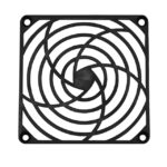 G92P Orion Fans Acrylonitrile Butadiene Styrene (ABS) Fan Grill Guard – Flat 92mm Sq Parts Distributor G92P Orion Fans