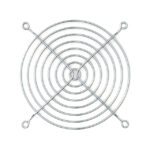 KM120 Sanyo Denki Nickel, Chrome Plated Fan Guard 120mm Sq Parts Distributor KM120 Sanyo Denki