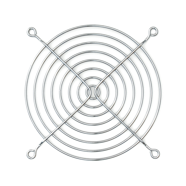 KM120 Sanyo Denki Nickel, Chrome Plated Fan Guard 120mm Sq Parts Distributor KM120 Sanyo Denki