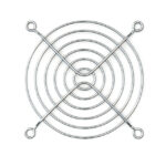 KM92 Sanyo Denki Nickel, Chrome Plated Fan Guard 92mm Sq Parts Distributor KM92 Sanyo Denki