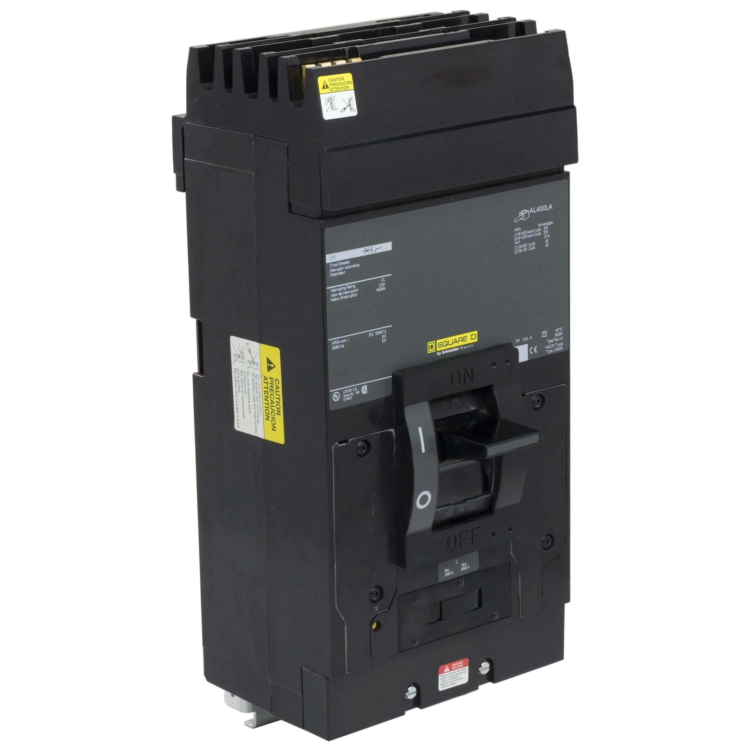 LH26350AC Schneider Circuit Breaker 600V 350A 2-Poles Parts Distributor LH26350AC Schneider Electric Molded Circuit Breaker - 350A Lever