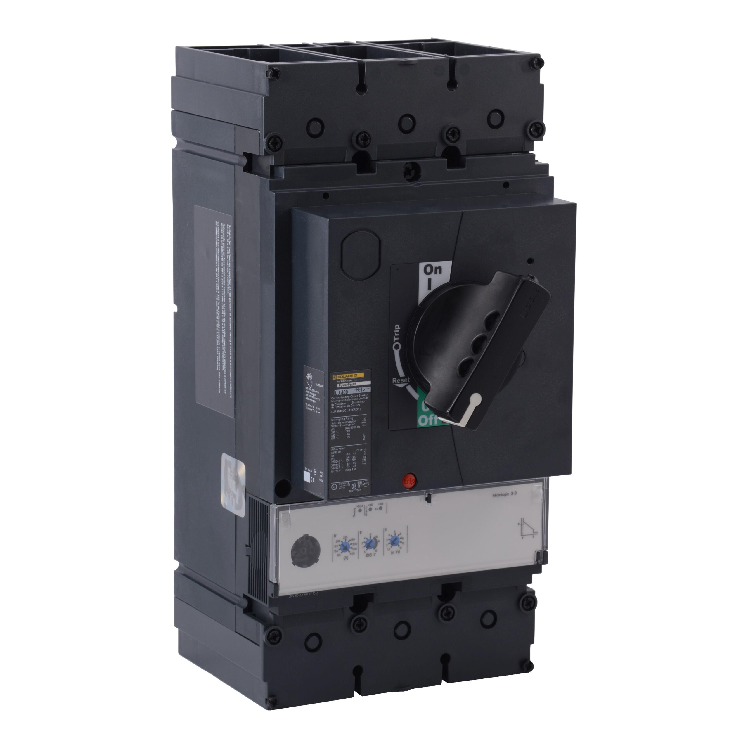 LJF36600U31XRD12 Schneider Circuit Breaker 600V 600A 3-Poles Parts Distributor LJF36600U31XRD12 Schneider Electric Molded Circuit Breaker 600V 600A Toggle