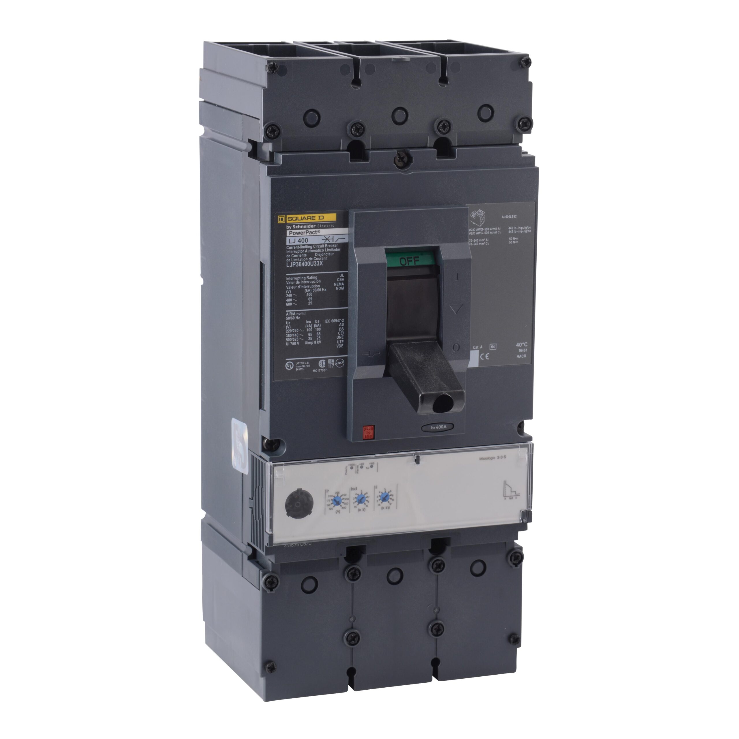LJP36600U31XSA Schneider Circuit Breaker 600V 600A Toggle Parts Distributor LJP36600U31XSA Schneider Electric Molded Circuit Breaker 600V 600A Toggle