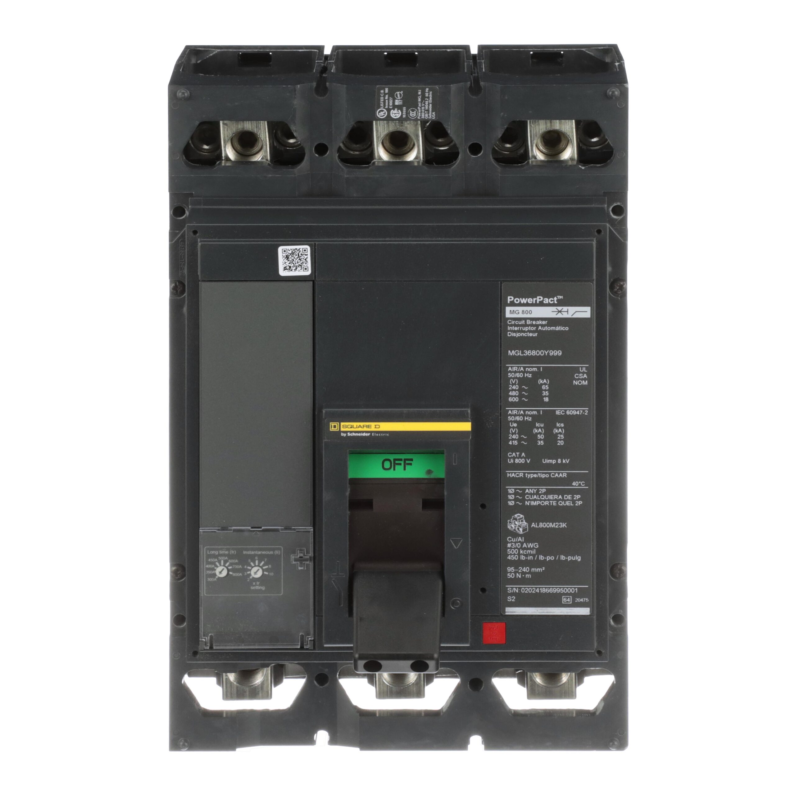 MJM36800E10 Schneider Circuit Breaker 600V 800A 3-Poles Parts Distributor MJP36800E10YP Schneider Electric Molded Circuit Breaker 600V 800A Lever
