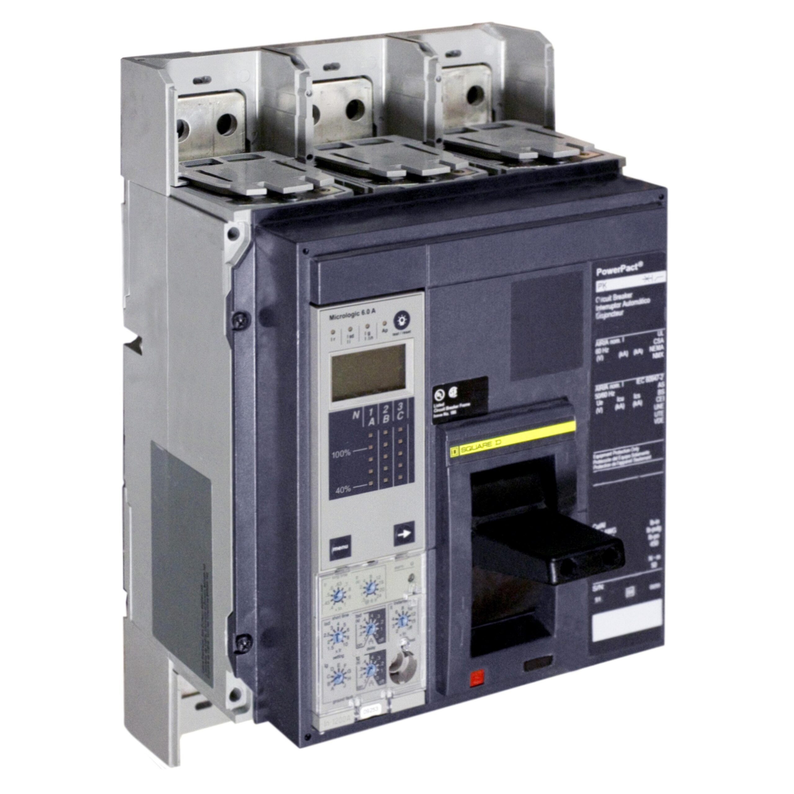 PGF36100U44A Schneider Circuit Breaker 600V 1kA 3-Poles Parts Distributor PGF36100U44A Schneider Electric Molded Circuit Breaker 600V 1kA Toggle