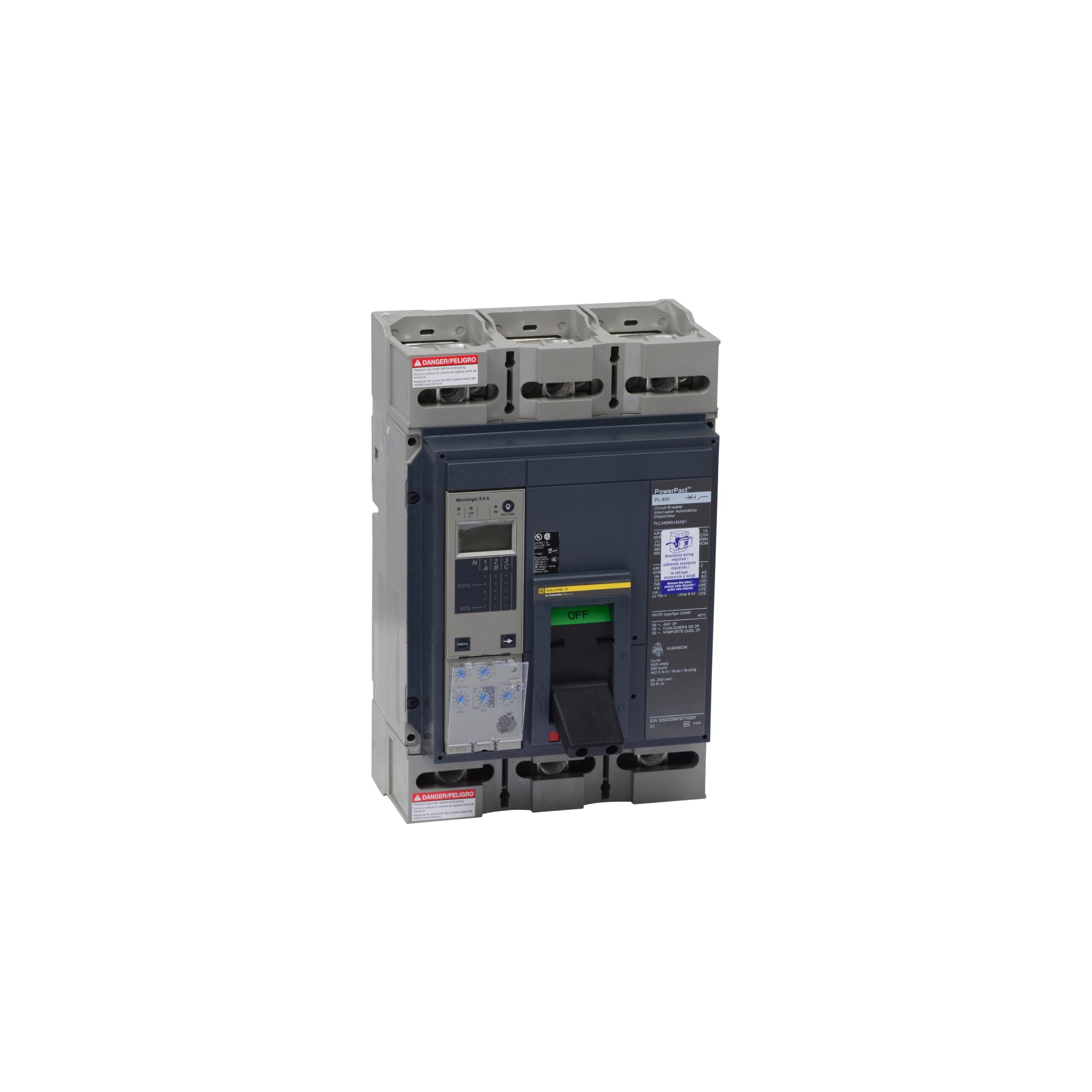PJL36080U43A Schneider Circuit Breaker 240V 800A 3-Poles Parts Distributor PGL36060CU44A Schneider Electric Molded Circuit Breaker 600V 600A Toggle
