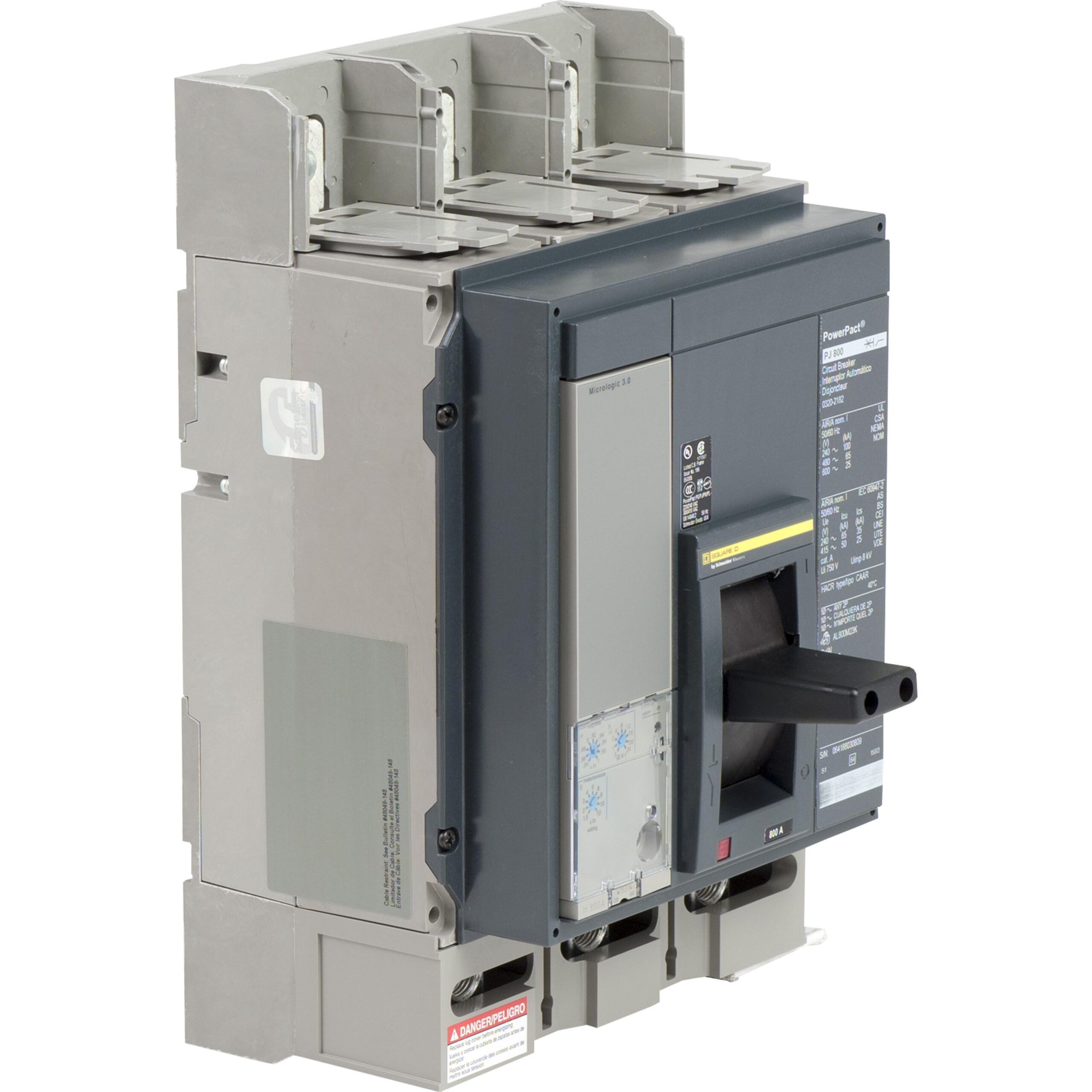 PJP36080CU31A Schneider Electric Molded Circuit Breaker – 800A Toggle Parts Distributor PJP36080U33A Schneider Electric Molded Circuit Breaker 600V 800A Toggle
