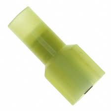 3M MNI10-250DFIK Quick Connect 10-12 AWG Crimp Connector Parts Distributor 3M Scotchlok Female Disconnect, Nylon Fully Insulated Butted Seam w/Interlocking Barrel MNI10-250DFIK, 12-10 AWG